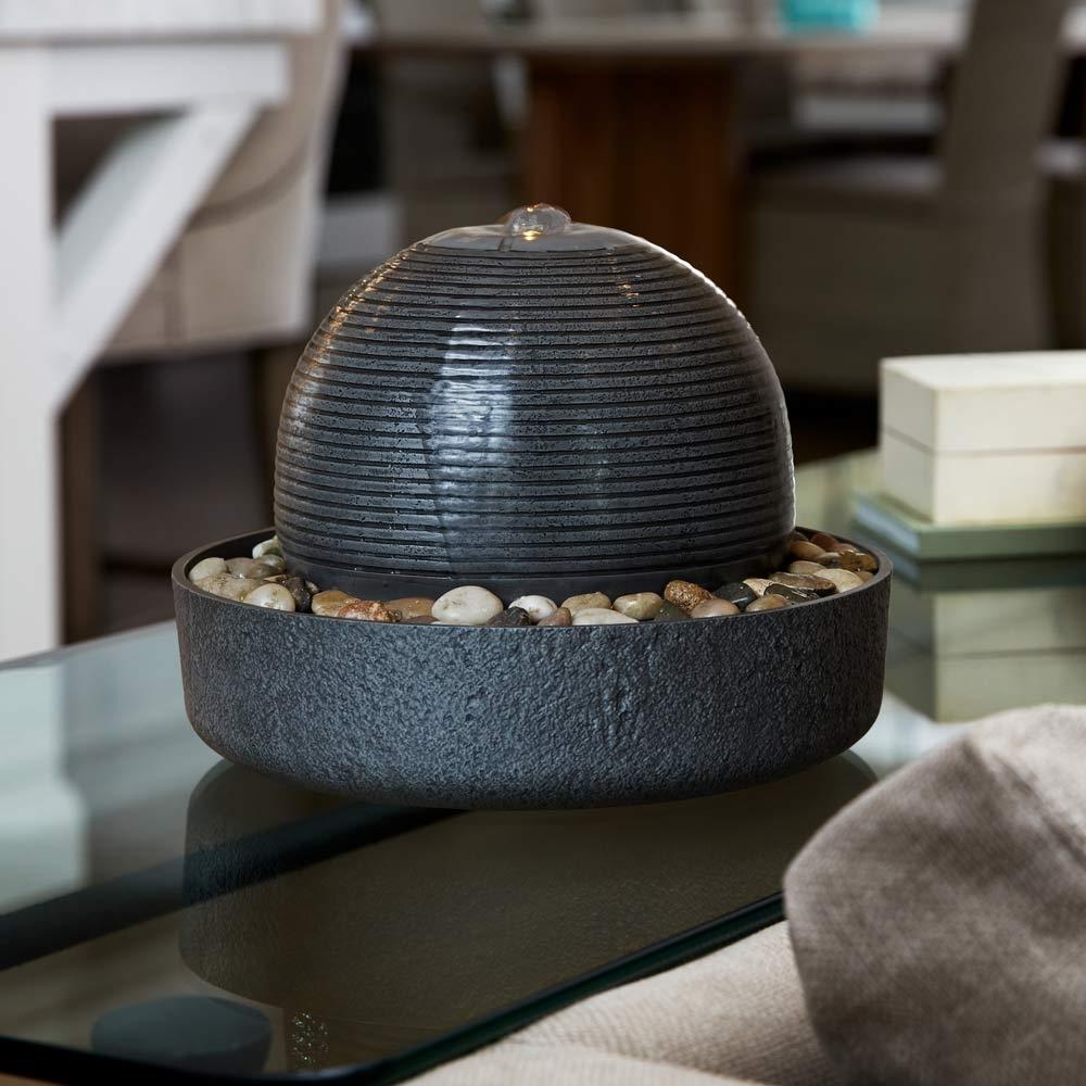 Homedics Mirra Cascade Tabletop Relaxation Fountain on table