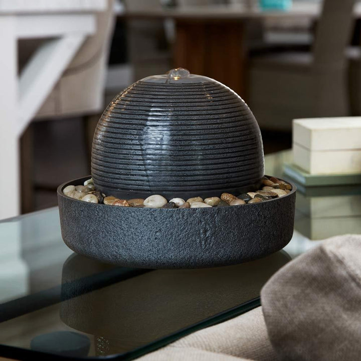 Homedics Mirra Cascade Tabletop Relaxation Fountain on table