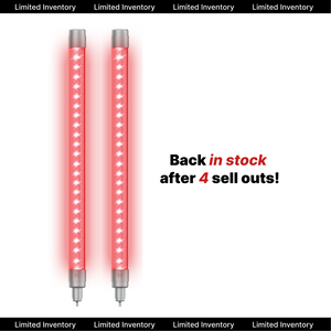 Dual Red Light Wands for Sauna