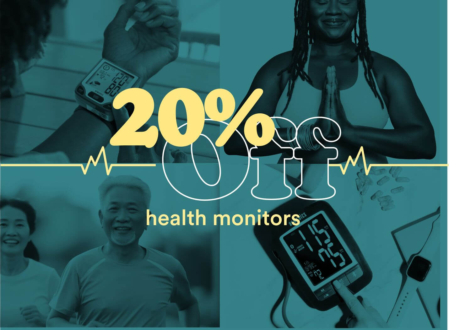 20% off health monitors for heart month